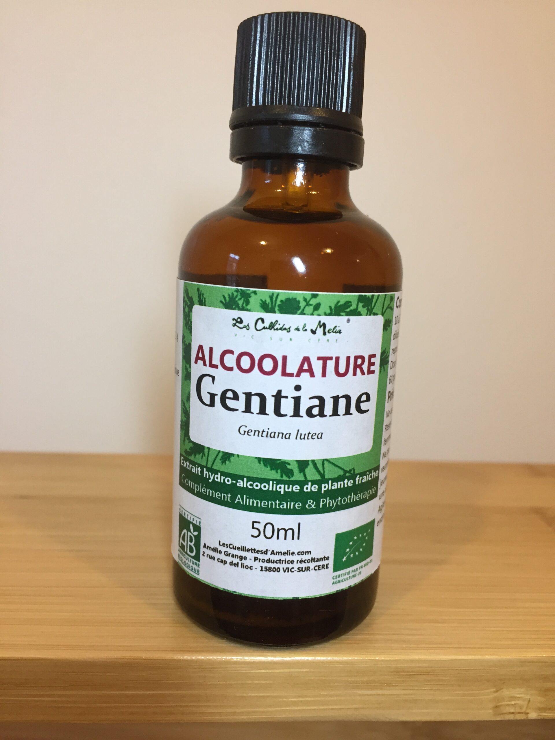 alcoolature de gentiane